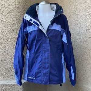 Purple Convert Columbia Sportswear snow jacket